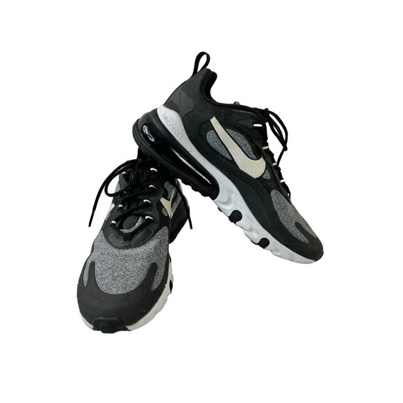 Nike Air Max 270 React Men's Sneakers in Black - Picture 1 of 7
